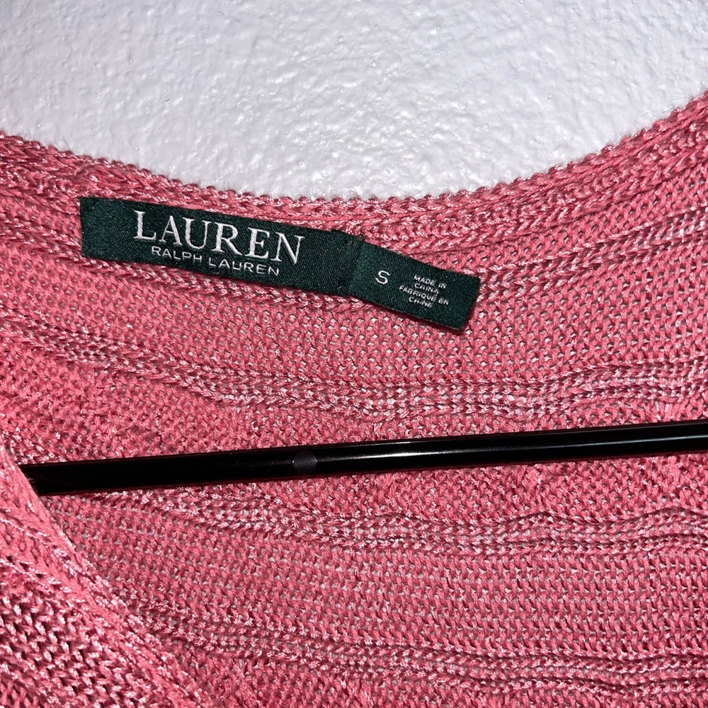 Lauren Ralph Lauren Pink Knit Sweater — FINAL SALE PRICE - Picture 6 of 7